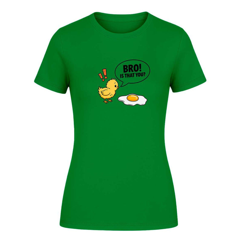 Playera "Bro Is That You" Pollo y Huevo - Dama