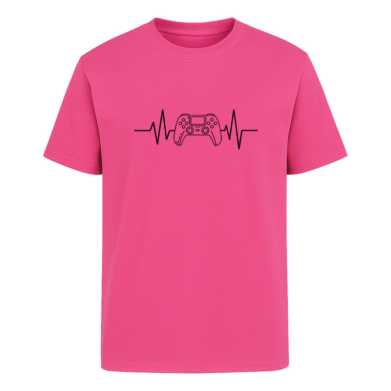 Playera infantil de videojuegos con control y corazón gamer de la marca KreaLab, diseño colorido y moderno para niños.