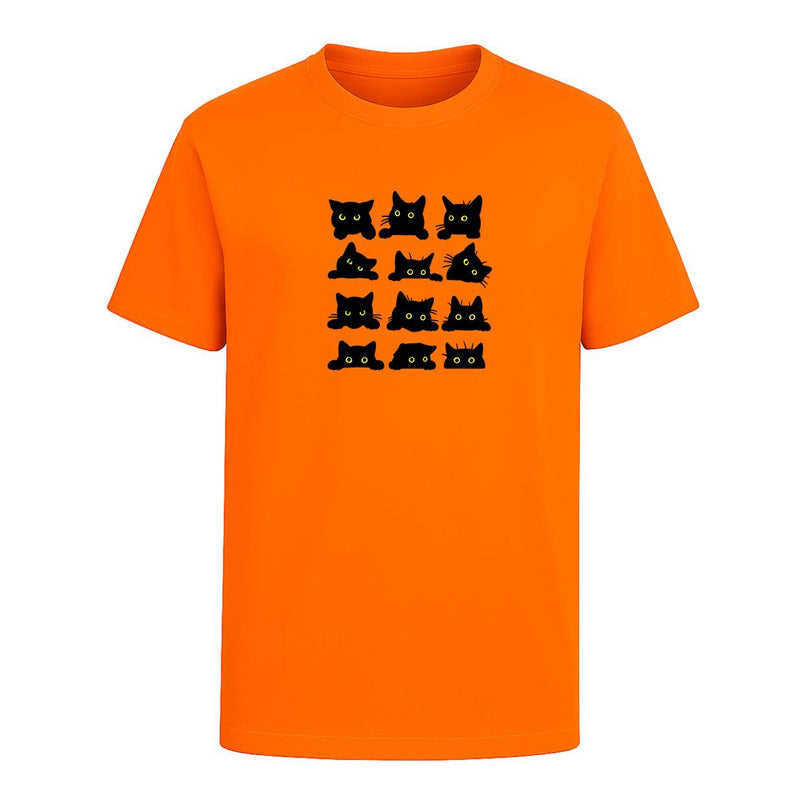 Playera Gatos Caritas Kawaii Divertida Regalo Unisex