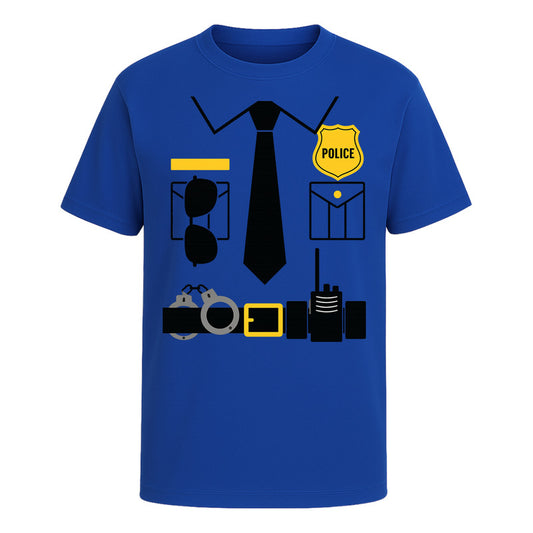 Playera "Disfraz de Policía" Uniforme - Hombre