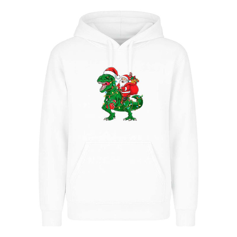 Sudadera Santa En T Rex Navideño Regalo Divertida Unisex