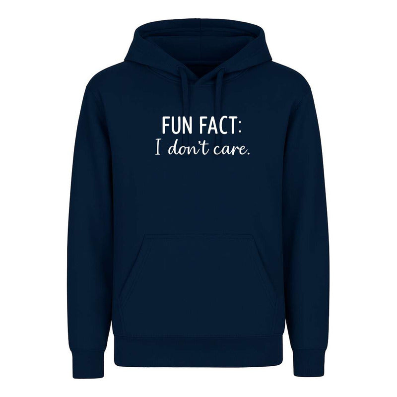 Sudadera Fun Fact I Dont Care Frase Sarcástica Broma Unisex