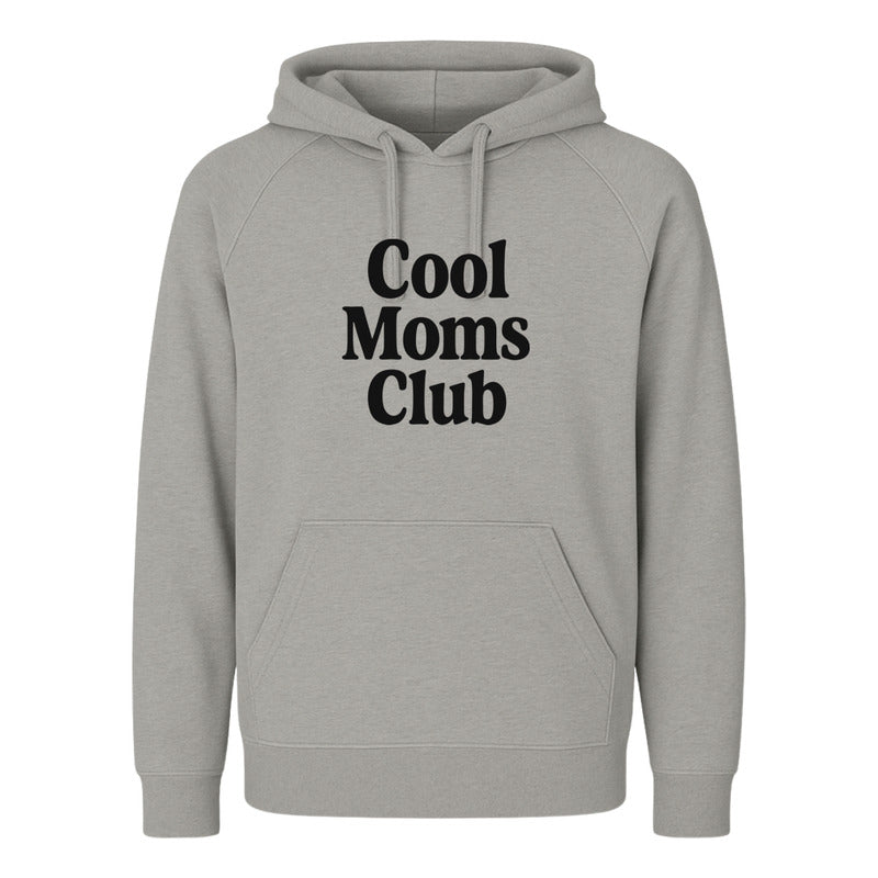 Sudadera KreaLab Cool Moms Club con frase divertida para mamás modernas, diseño cómodo y casual en color neutro.