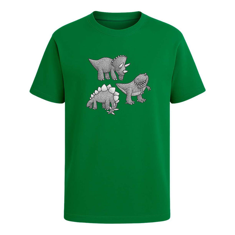 Playera "Dinosaurios" Triceratops Stegosaurio T-Rex - Hombre