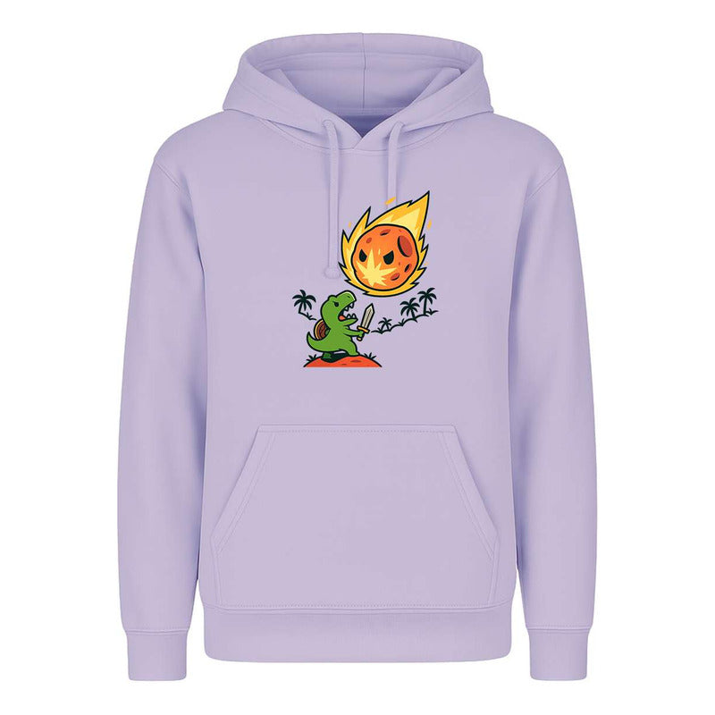 Sudadera Dinosaurio Contra Asteroide Divertida Broma Unisex