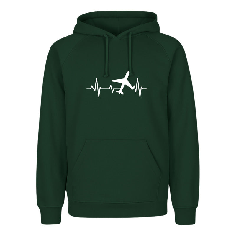 Sudadera Unisex Avión Corazón Viajero Amante De Viajes