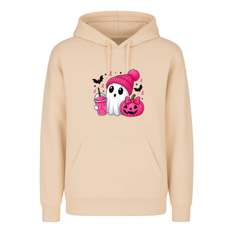 Sudadera Fantasma Rosa Halloween Infantil Cáncer De Mama