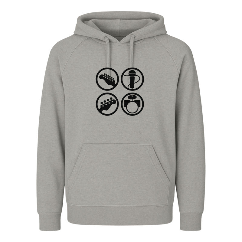 Sudadera Instrumentos Musicales Para Músico Unisex Rockero