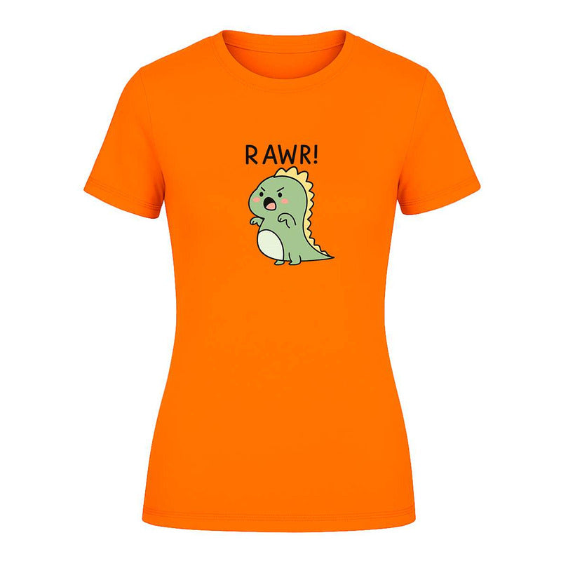 Playera "Rawr" Dinosaurio Kawaii - Dama