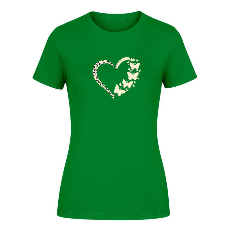 Playera "Corazón con Mariposas" - Dama