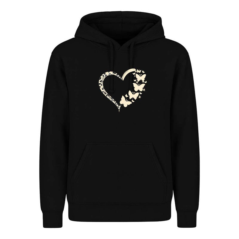 Sudadera Corazón Con Mariposas Regalo Pareja Y Amor Infantil