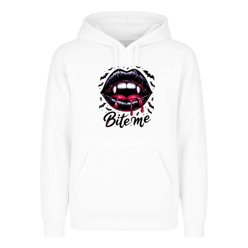 Sudadera Bite Me Vampiro Labios Sangre Halloween Infantil