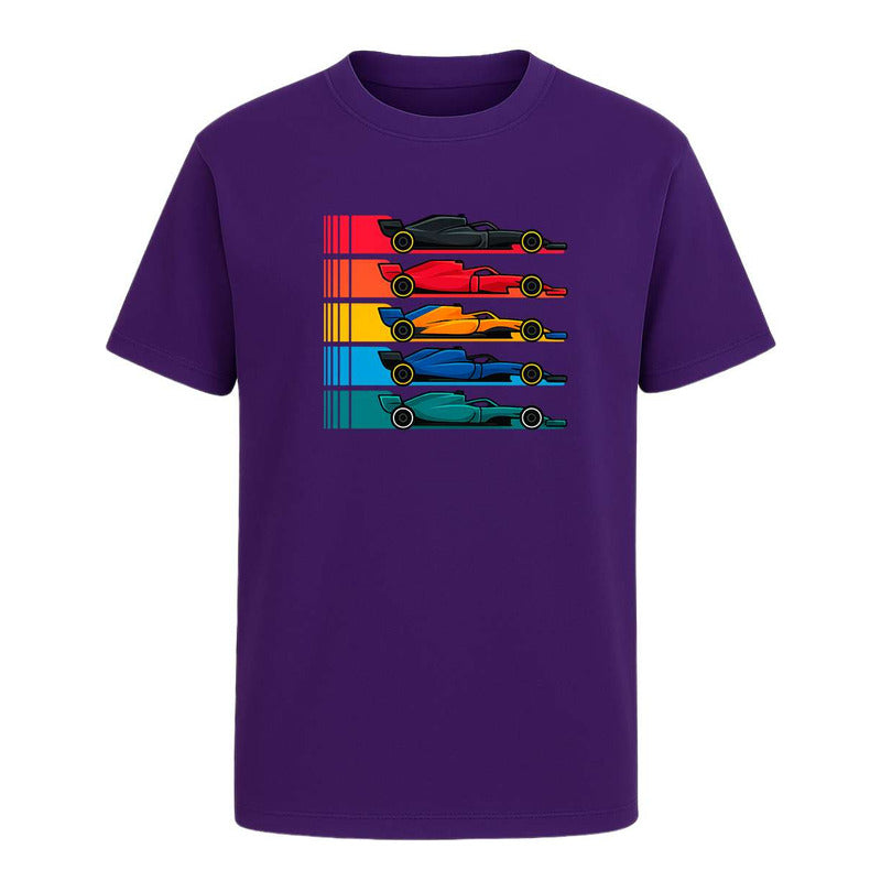 Playera "Autos de Carrera" Estilo Fórmula - Infantil