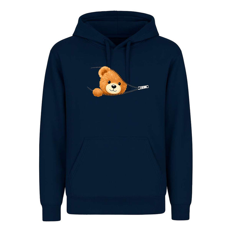 Sudadera Osito En Cierre Kawaii Tierno Divertida Unisex
