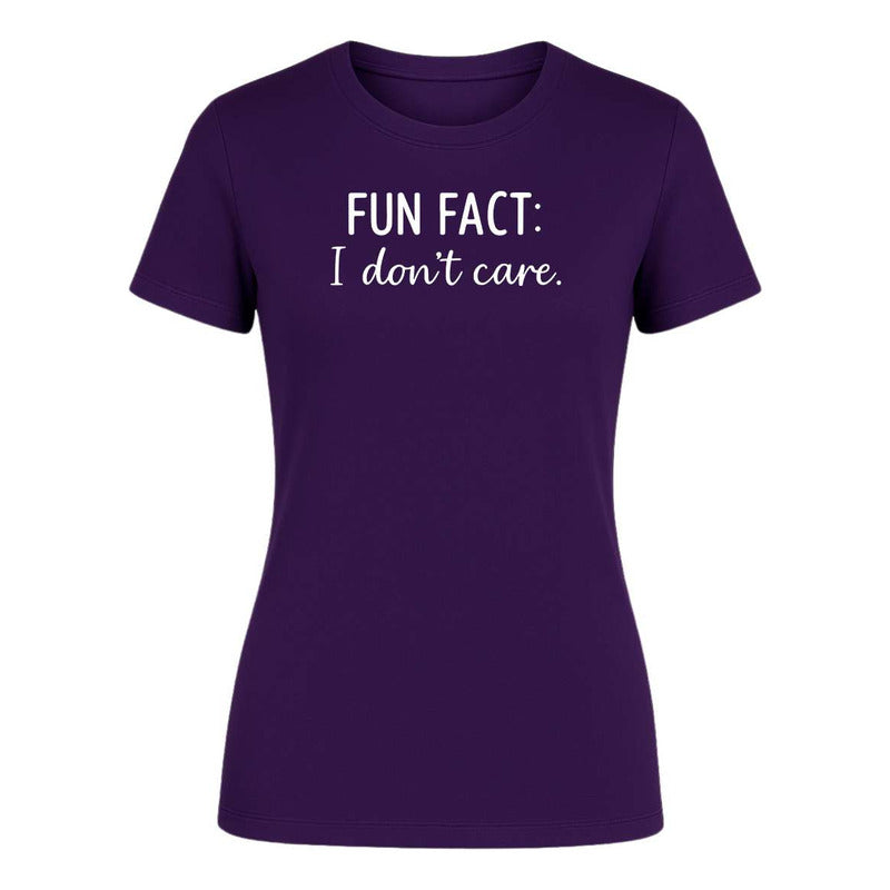 Playera "Fun Fact I Don't Care" - Dama