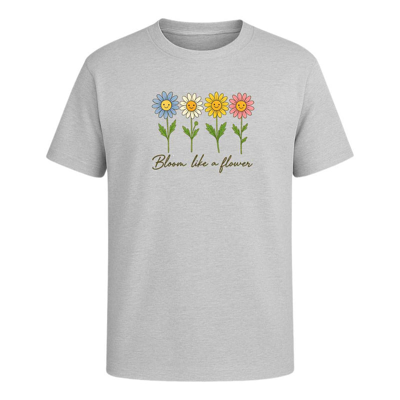 Playera "Bloom Like A Flower" Floral - Infantil