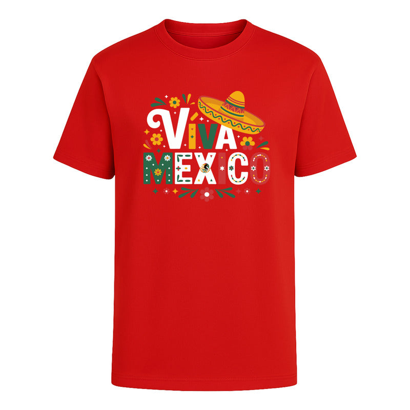 Playera "Viva México Sombrero Fiestas Patrias" - Infantil