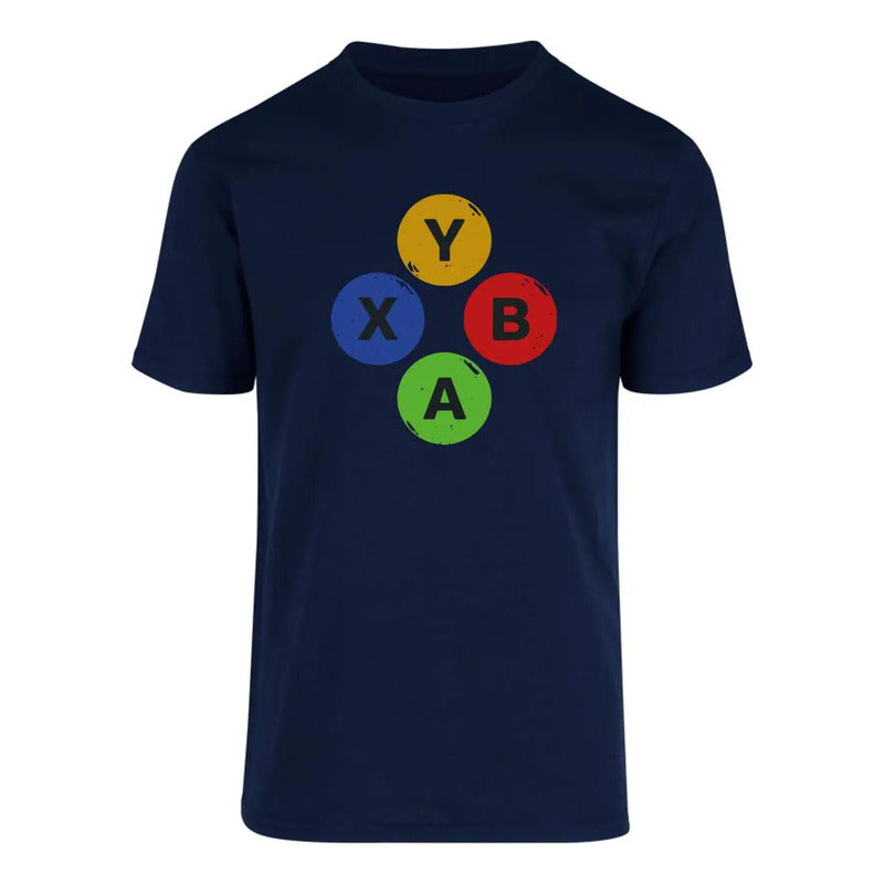 Playera Gamer Botones Control Para Caballero