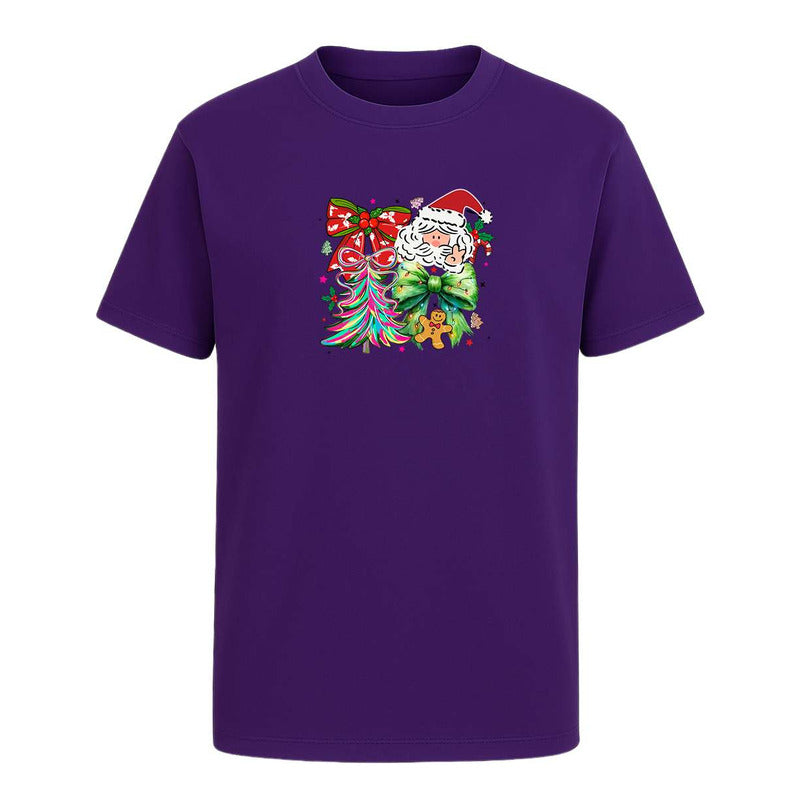 Playera Santa Árbol Navideño Listones Galleta Regalo Unisex