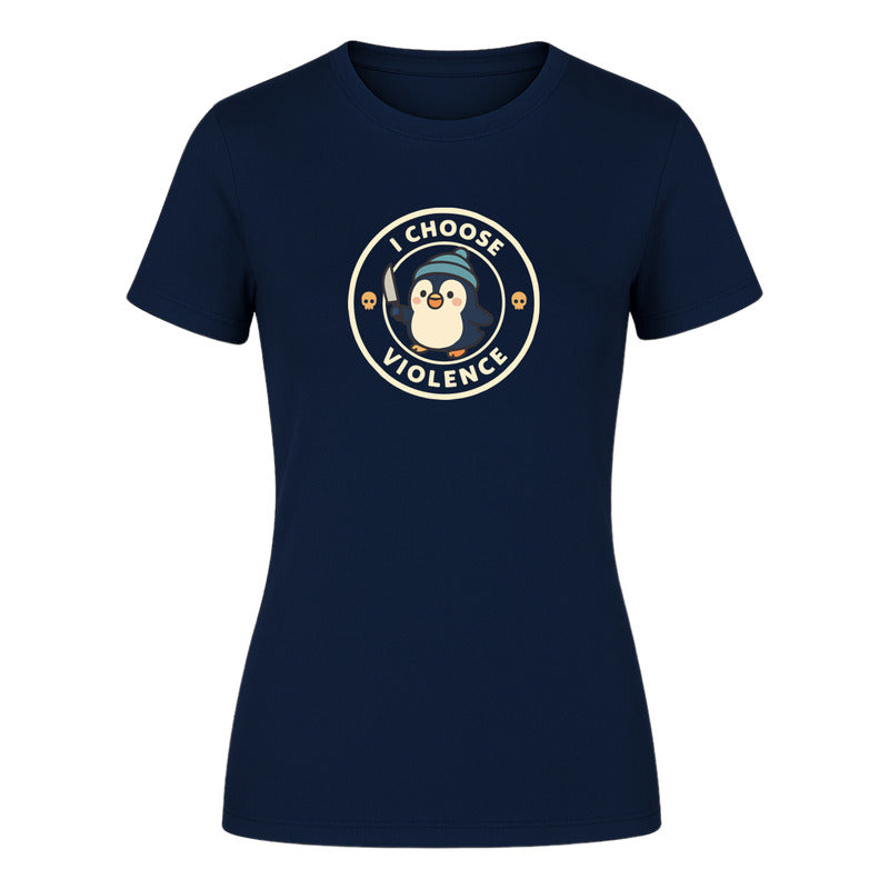 Playera "Pingüino Divertido" Gracioso - Dama