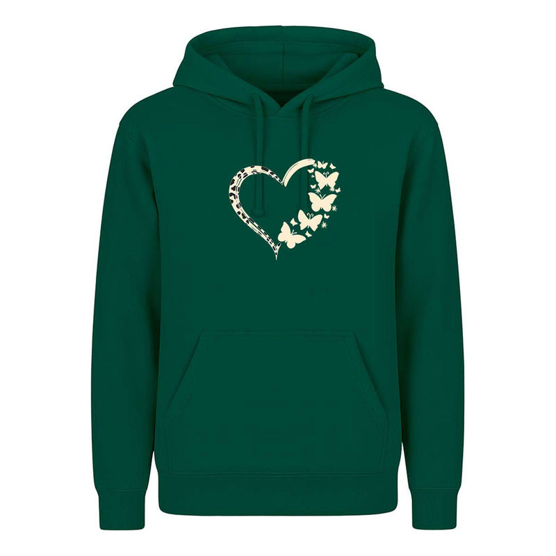 Sudadera Corazón Con Mariposas Regalo Pareja Y Amor Unisex