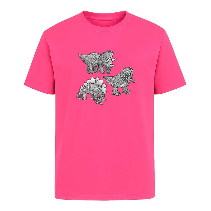 Playera "Dinosaurios" Triceratops Stegosaurio T-Rex - Infantil