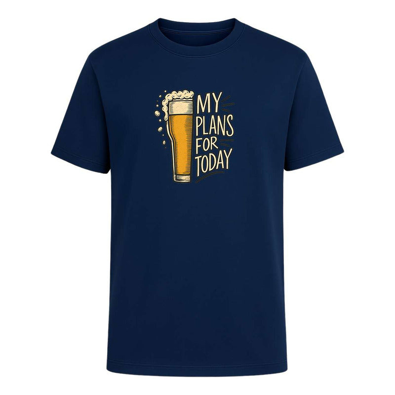 Playera My Plans For Today Cerveza Fiesta Humor Unisex