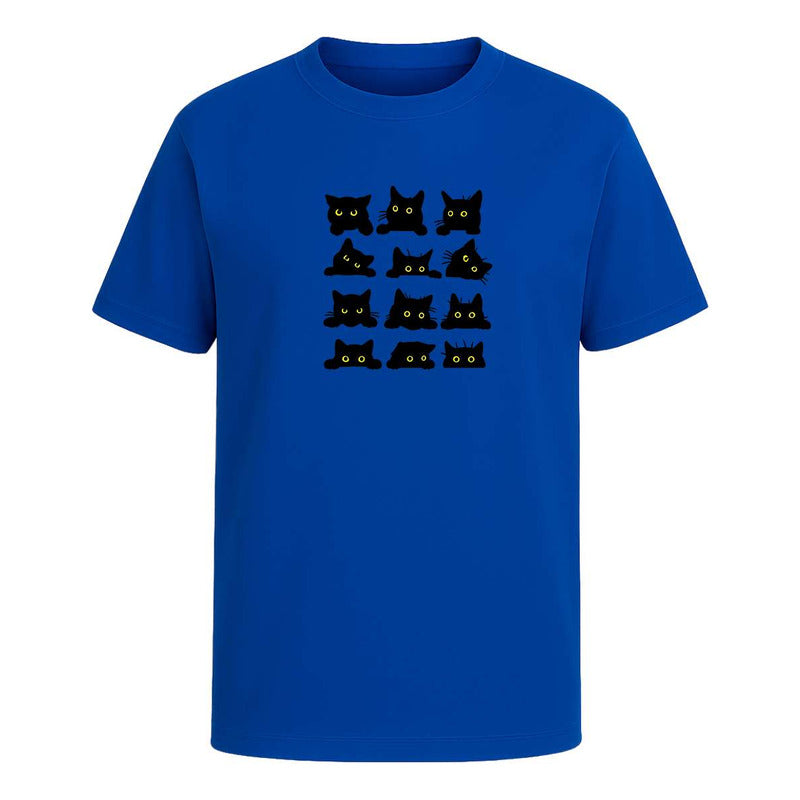 Playera Gatos Caritas Kawaii Divertida Regalo Unisex