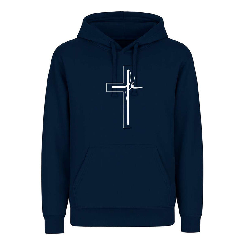 Sudadera Cruz Fe Minimalista Cristiana Devoción Infantil