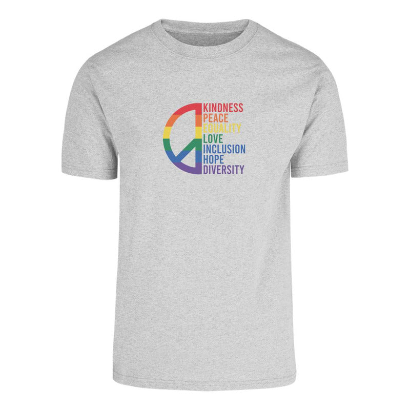 Playera Lgbt+ Orgullo Gay Paz Y Valores Unisex