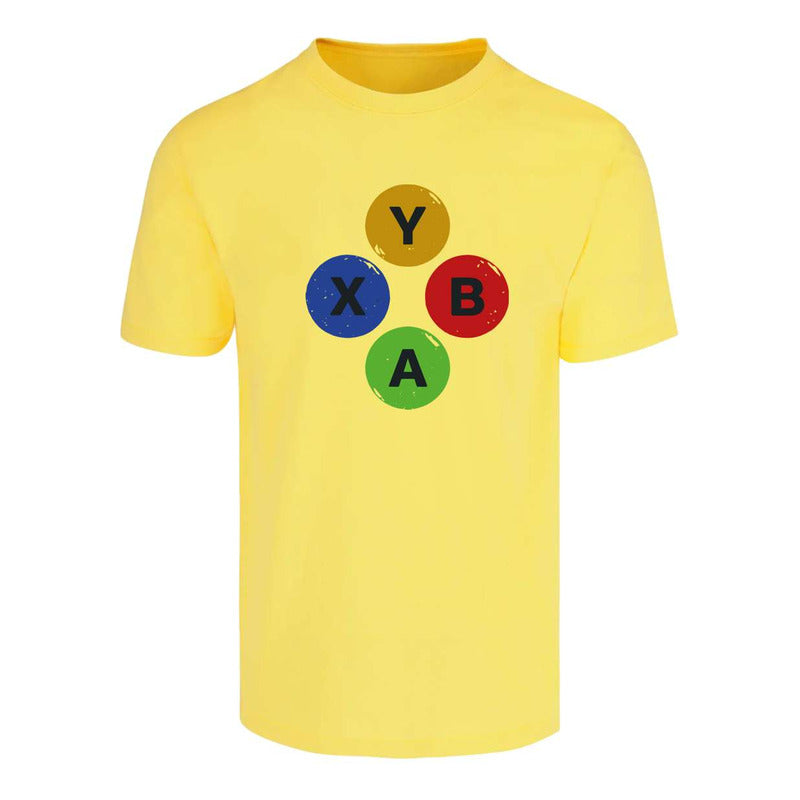 Playera Botones Gamer Infantil Juvenil Videojuegos Unisex