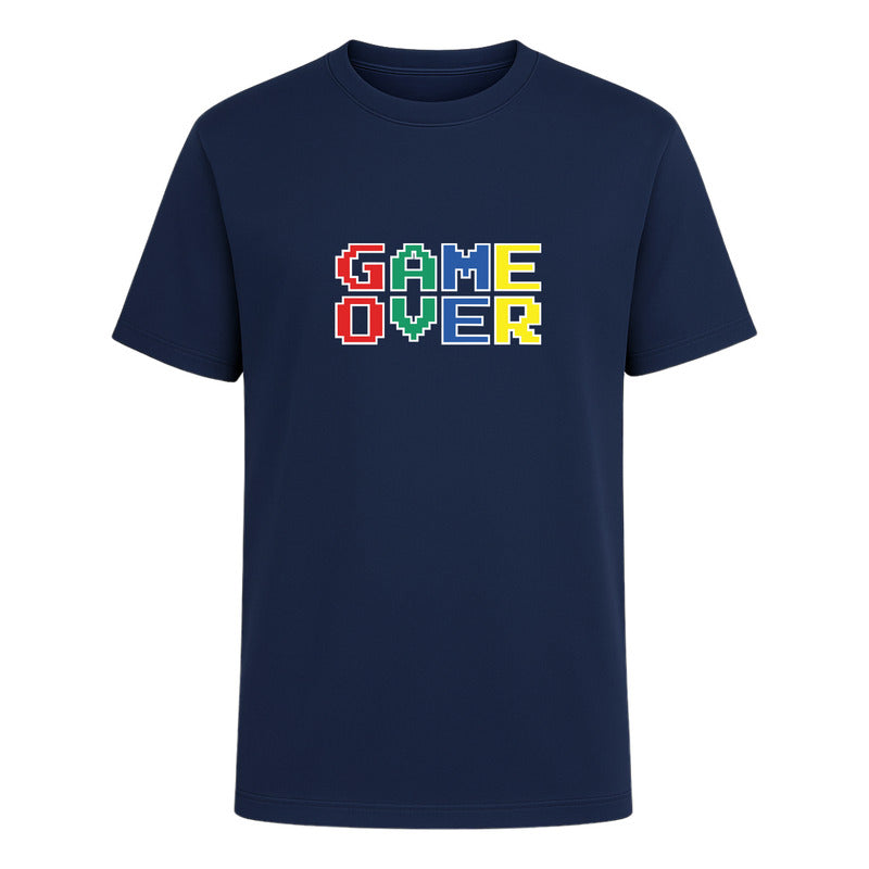 Playera "Game Over" Gamer Retro 8 Bits - Hombre