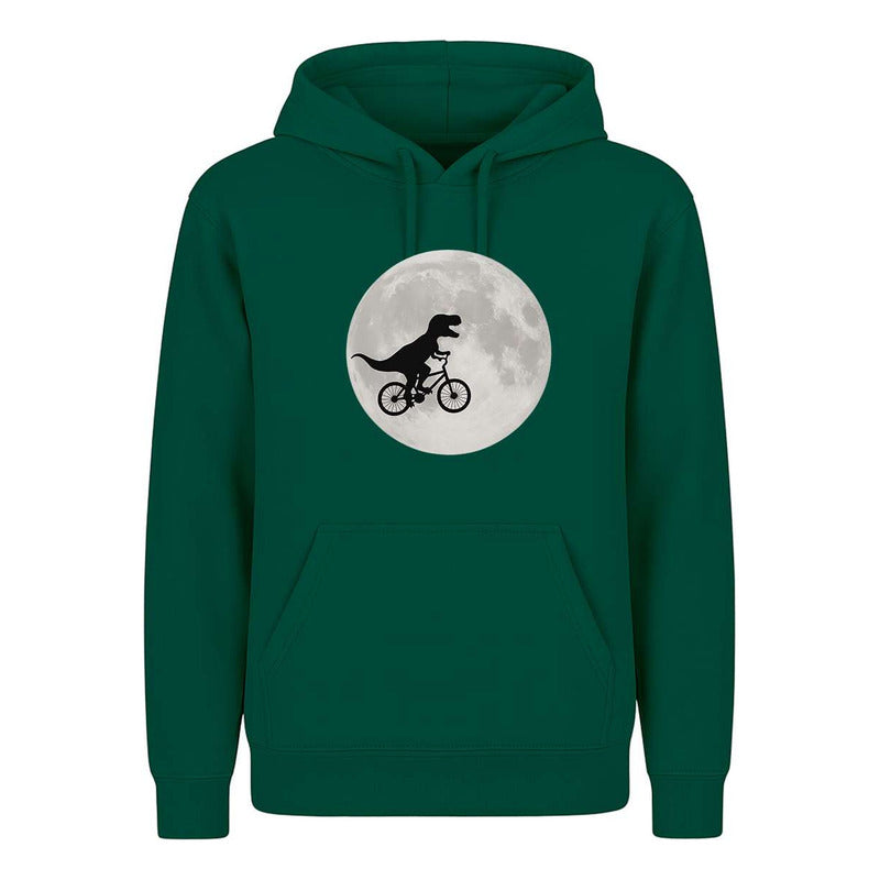 Sudadera Dinosaurio En Bicicleta Luna Divertida Cultura Pop