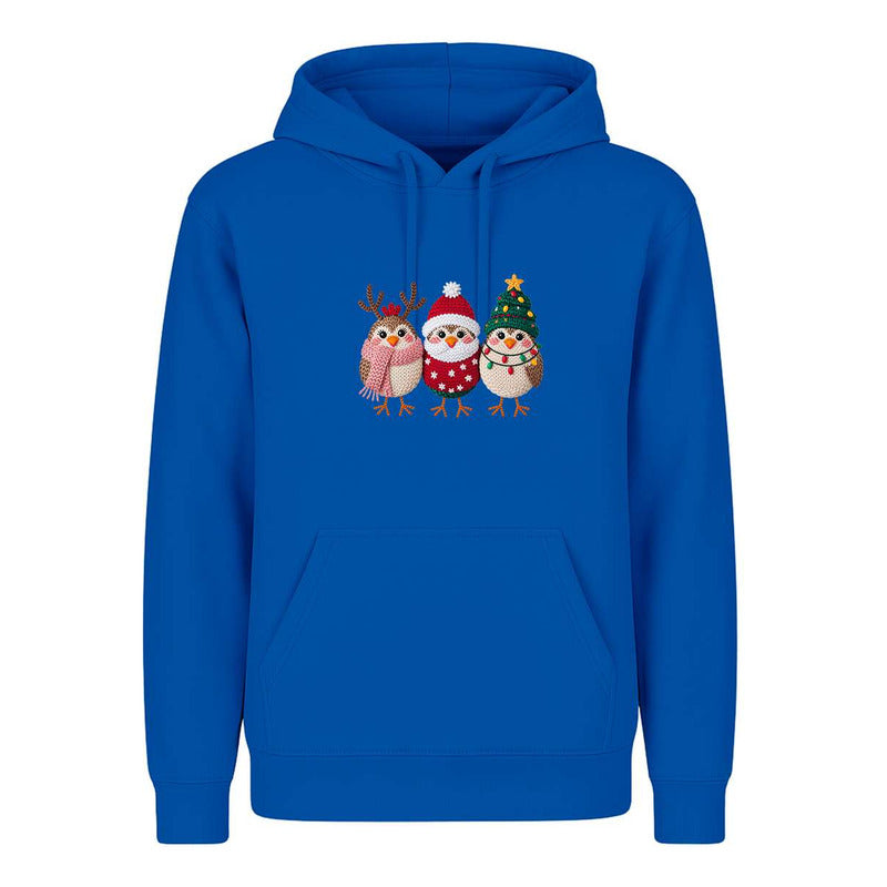 Sudadera Pajaritos Navideños Reno Santa Árbol Regalo Unisex