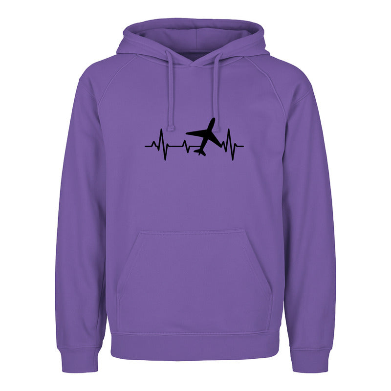 Sudadera Unisex Avión Corazón Viajero Amante De Viajes