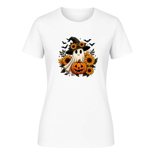 Playera Fantasma Tierno De Dama Halloween Noche De Brujas