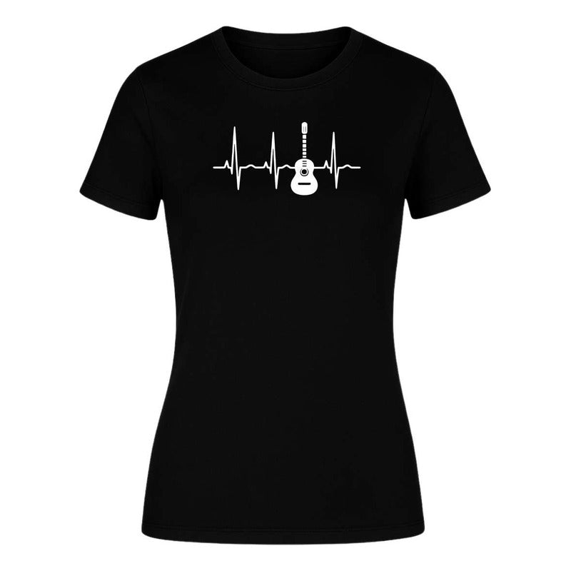 Playera "Ritmo del Corazón" Guitarra Rock - Dama