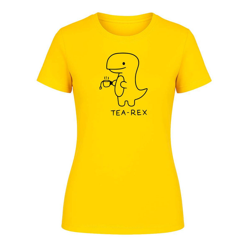 Playera "Tea Rex" Dinosaurio Kawaii - Dama