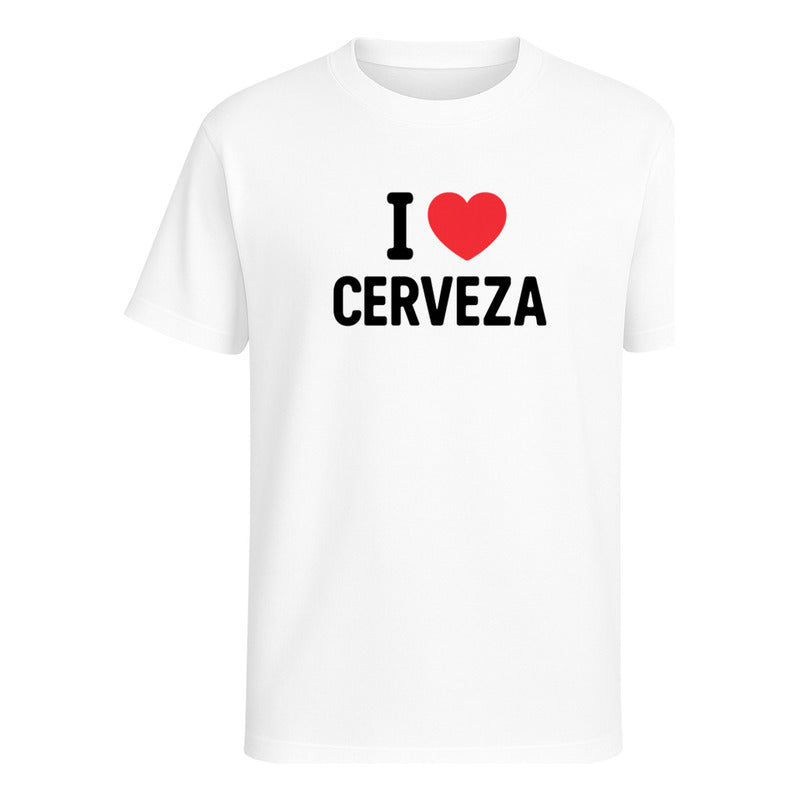 Playera "I Love Cerveza" - Hombre