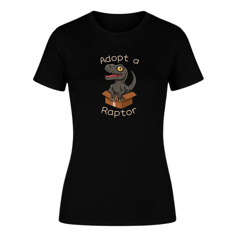 Playera "Adopt A Raptor" Dinosaurios - Dama