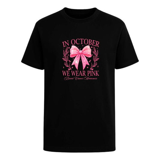 Playera In October We Wear Pink Cáncer De Mama Unisex