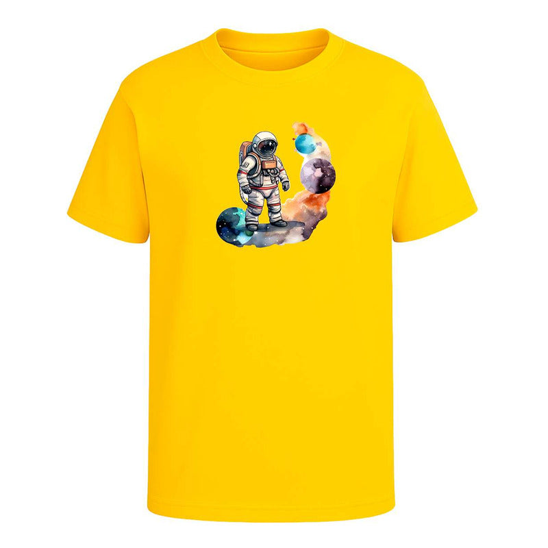 Playera "Astronauta Acuarela" Planetas Espacio - Hombre