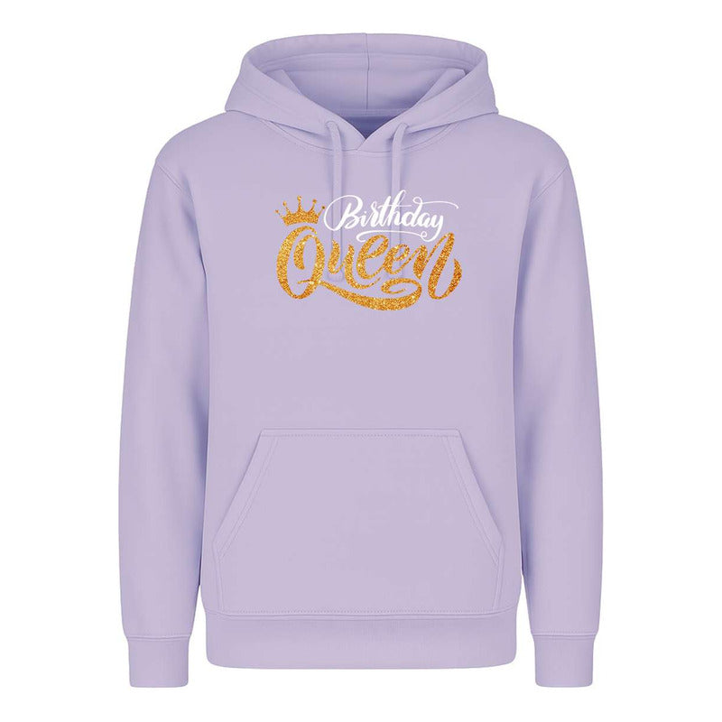 Sudadera Birthday Queen Efecto Glitter Regalo Cumpleaños