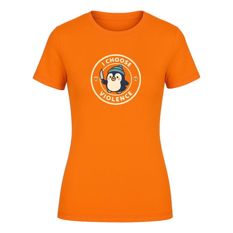 Playera "Pingüino Divertido" Gracioso - Dama