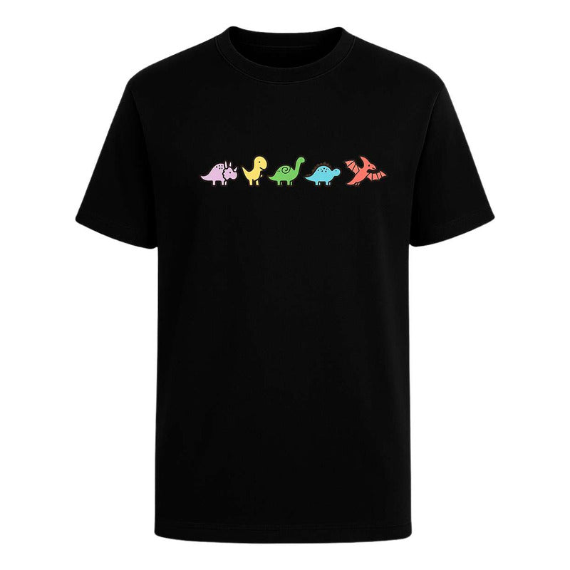 Playera "Dinosaurios Kawaii" Minimalista - Infantil