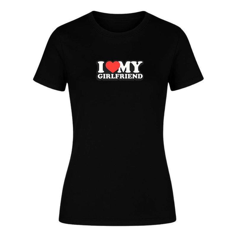 Playera "I Love My Girlfriend" - Dama
