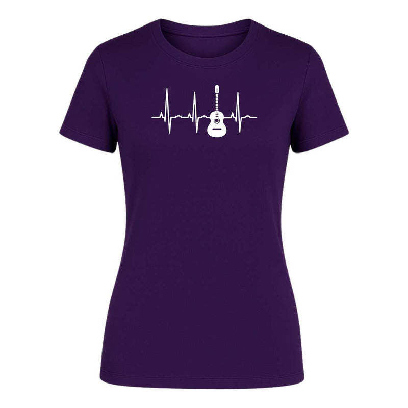 Playera "Ritmo del Corazón" Guitarra Rock - Dama