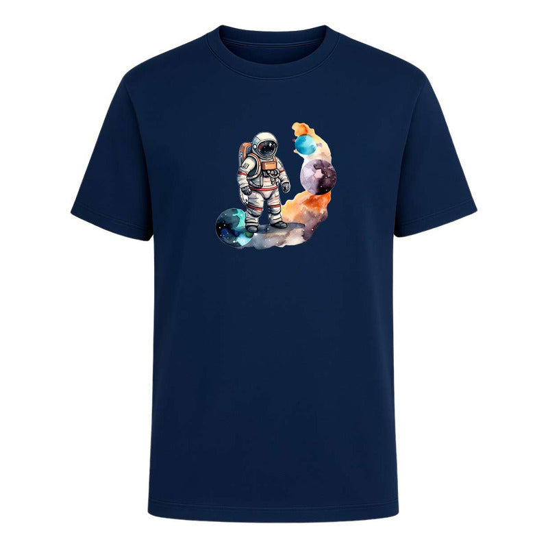 Playera "Astronauta Acuarela" Planetas Espacio - Hombre