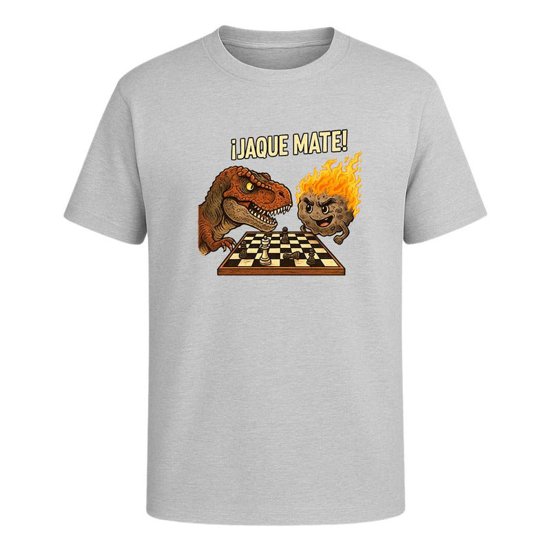 Playera "Jaque Mate" Dinosaurio vs Meteorito - Hombre