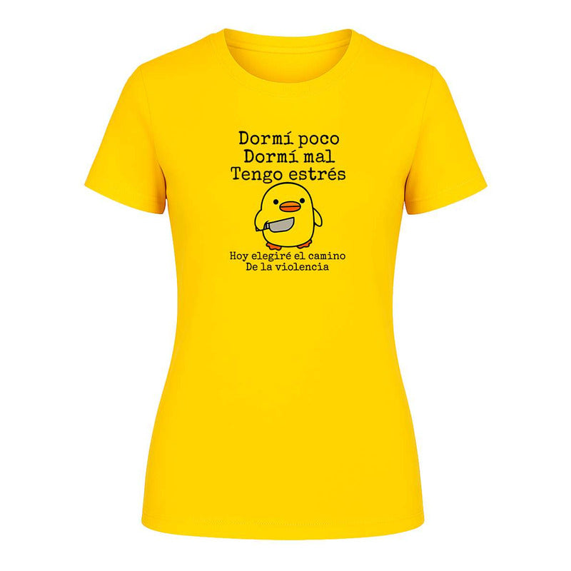 Playera "Pollito Violento" - Dama